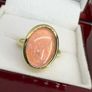 Opal Stunning Terra Opalis Gold Plated Silver Ring Padparadscha Glow Image 7