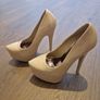 Koi Couture Nude Patent High Platform Stiletto Heels | UK 4 | Boxed Image 3