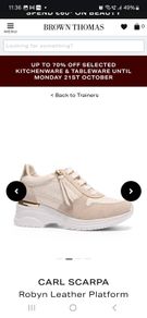 Carl Scarpa Leather wedge runners