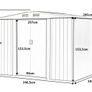 Garden Metal Storage Shed Free Delivery Image 4