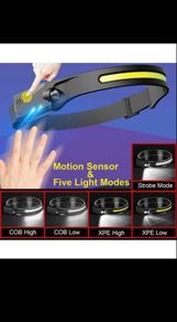 LED Motion Headlamp Rechargeable 270 Degree Wide Beam