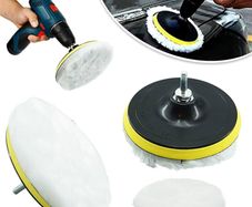 5Pcs 3/4/5 Inch Polishing Kit Car Polishing Pad Car Waxing Sponge Disk Wool Wheel Auto Paint Care Polisher Pads Car Gadget