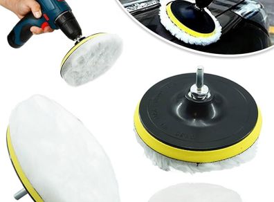 5Pcs 3/4/5 Inch Polishing Kit Car Polishing Pad Car Waxing Sponge Disk Wool Wheel Auto Paint Care Polisher Pads Car Gadget