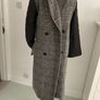coat byoung herringbone double breast coat (36) oversized 10/12 Image 3