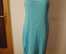 Inspire by New Look turquoise/silver fringe lace stunning calf length dress size UK18 EU46 Perfect condition Postage included