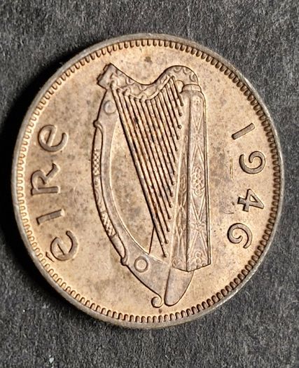Beautiful Ireland 1946 Farthing 1/4 d coin