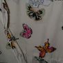 White shirt with multi coloured butterfly detail Image 3