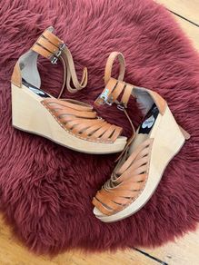 Tan leather Swedish Has-beens for H&M 39/6