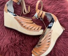 Tan leather Swedish Has-beens for H&M 39/6