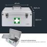 First Aid Box, Medical Box, Carrying Handle, Carry Strap, Aluminium, 40 x 22,5 x 20,5 cm Image 4
