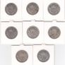 CANADA, 8 X 50 CENTS, 80% silver coins (no. 442) Image 2