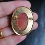 Vintage Sphinx Cameo Gold Tone Brooch Image 3