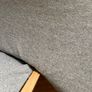 Babylo Brompton Glider & Footstool Grey suedette/Natural wood Image 6