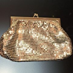 Vintage Whiting & Davis Gold Mesh Evening Purse