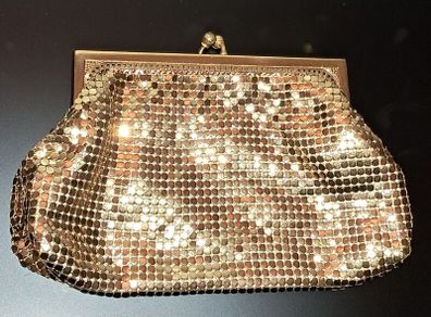Vintage Whiting & Davis Gold Mesh Evening Purse