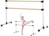 main image for ad Portable Adjustable Ballet Dance Barre  Freestanding Double Wooden Bar