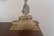 brass crumb tray and brush