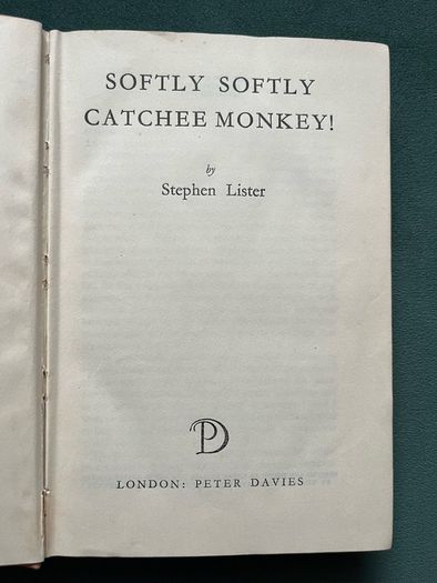 Vintage Softly Softly Catchee Monkey! Book