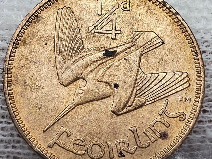 Ireland 1959 1/4d Farthing Uncirculated Red