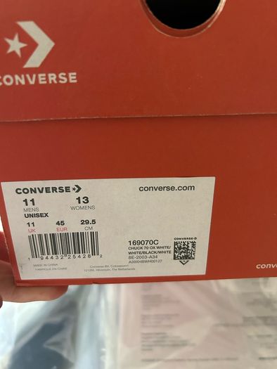 Converse Chuck Taylor All-Star 70s Ox 7 Moncler Fragment White