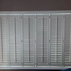 Custom White Interior Shutters