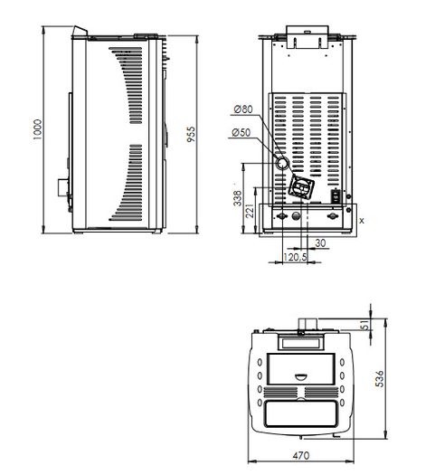 Merano 15kW Pellet Boiler Stove
