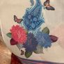 Susannagh Grogan Colourful Modal Long Scarf with frayed ends Image 2