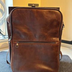 Leather Laptop Backpack 15.6 Inch (High-quality leather)