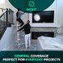 NEW SALE | Extra Large Plastic Dust Sheets for Decorating 3.6 x 2.7m (12 x 9ft), Light Dust Sheet for Painting & Furniture, Plastic Sheet-Plastic Sheeting-Dust Sheets for Painting Image 5