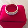 Tungsten carbride ring 14k gold plated size 10.5 Image 7
