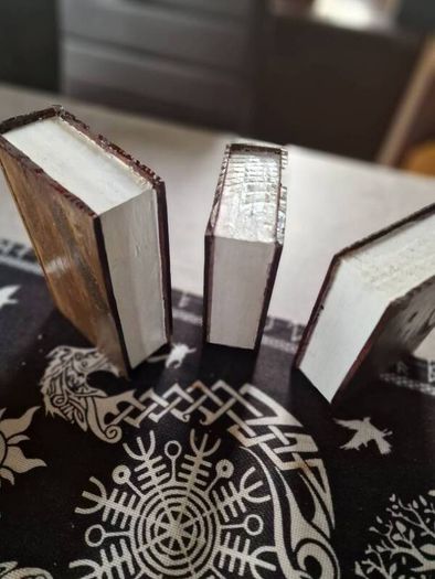Hand crafted wooden book ends
