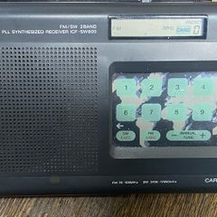 Sony ICF-SW800 Black FM/SW Receiver with  a Radio Card  Collectable .for parts repair