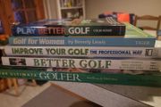 Job lot of Golf books.