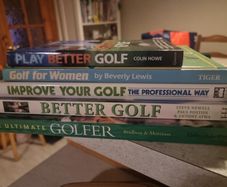 Job lot of Golf books.