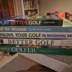 Job lot of Golf books.