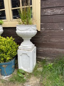 Vintage Concrete flower pots