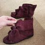 Zara girl leather ankle boots Image 4
