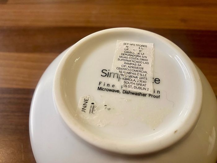 White Dunnes Sugar Bowl