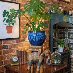vintage elephant plant stand