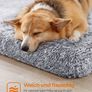 Dog Bed Plush  Large Grey Image 3