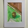 Original Art Framed Roman Art Roman Door Knocker Interior Design Art contemporary Irish Art abstract painting Image 2