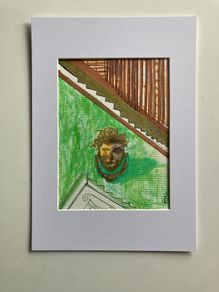 Original Art Roman Art Roman Door Knocker Interior Design Art contemporary Irish Art abstract painting