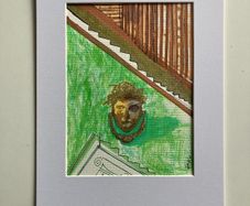 Original Art Roman Art Roman Door Knocker Interior Design Art contemporary Irish Art abstract painting