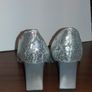 High heal Silver shoes Image 2