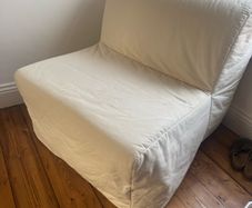 IKEA LYCKSELE LOVAS Chair-bed, Ransta natural - Futon - Sofa Bed