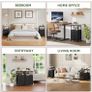3 Drawers Chest of Drawers for Bedroom with Charging Station and LED Light, Image 6