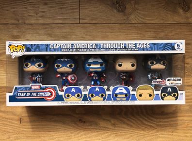 Captain America: Through the Ages 5 Pack Funko Pop!