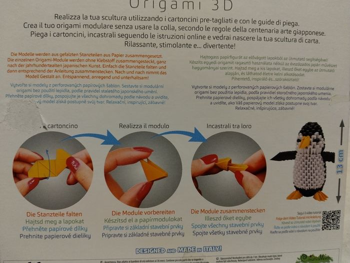 Creagami Penguin Origami 3D Puzzle Set