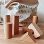 Wooden Story Natural XL Wooden Blocks in Sack, 50pcs wooden Toy Image 3
