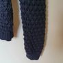 diesel wool blend cardigan size small navy pit to pit 19" Image 5